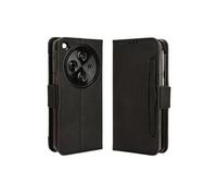 Coque Protective FOXDOCK OPPO Find N3 avec Porte-Cartes Etui en PU Cuir Flip Stand avec Support Intégré Compatible OPPO Find N3-Noir