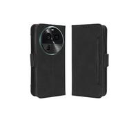 Coque Protective FOXDOCK OPPO Find X6 Pro avec Porte-Cartes Etui en PU Cuir Flip Stand avec Support Intégré Compatible OPPO Find X6 Pro-Noir