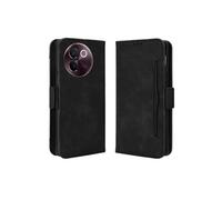 Coque Protective FOXDOCK VIVO V40 Lite 5G avec Porte-Cartes Etui en PU Cuir Flip Stand avec Support Intégré Compatible VIVO V40 Lite 5G-Noir