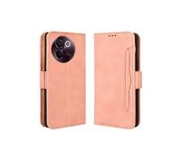 Coque Protective FOXDOCK VIVO V40 Lite 5G avec Porte-Cartes Etui en PU Cuir Flip Stand avec Support Intégré Compatible VIVO V40 Lite 5G-Rose