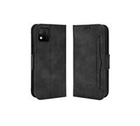 Coque Protective FOXDOCK Wiko Y52 avec Porte-Cartes Etui en PU Cuir Flip Stand avec Support Intégré Compatible Wiko Y52-Noir