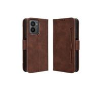 Coque Protective HMD Fusion 5G avec Porte-Cartes Etui en PU Cuir Flip Stand avec Support Intégré Compatible HMD Fusion 5G-Marron