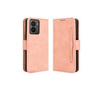 Coque Protective HMD Fusion 5G avec Porte-Cartes Etui en PU Cuir Flip Stand avec Support Intégré Compatible HMD Fusion 5G-Rose