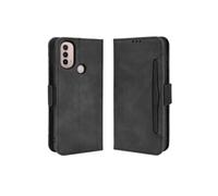 Coque Protective Motorola MOTO E40/E30/E20 avec Porte-Cartes Etui en PU Cuir Flip Stand avec Support Intégré Compatible Motorola MOTO