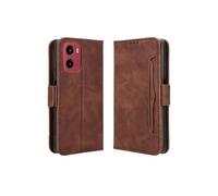 Coque Protective Motorola Moto G05/E15 avec Porte-Cartes Etui en PU Cuir Flip Stand avec Support Intégré Compatible Motorola Moto G05/E15-Marron