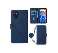 Coque Protective UMIDIGI A13/A13 Pro Protection complète Soft PU Le cuir flip portefeuille Case de téléphone avec une sangle longue compatible avec