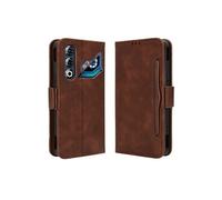 Coque Protective ZTE nubia Neo 3 GT 5G avec Porte-Cartes Etui en PU Cuir Flip Stand avec Support Intégré Compatible ZTE nubia Neo 3 GT 5G-Marron