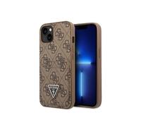 Coque PU 4G Porte-cartes pour iPhone 14 - Marron
