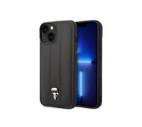 Karl Lagerfeld Coque rigide KLHCP14MPSQPK pour iPhone 14 Plus 6,7" Noir Puffy Ikonik Pin