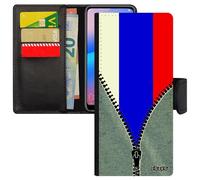 Coque Rabat S24 Ultra Cuir Porte Cartes Drapeau Russie Russe Jeux Olympiques Football Caoutchouc Coupe Du Monde Foot Samsung Galaxy