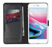 Coque rabattable en cuir véritable Selencia Apple iPhone 8 Plus / 7 Plus - Noir