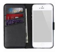 Coque rabattable en cuir véritable Selencia Apple iPhone SE (2016) / 5 / 5s...