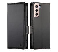 Coque - RASENA - Samsung Galaxy S21+ 6.7"" - Cuir PU - Fermeture magnétique - Portefeuille 3 fentes