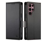 Coque - RASENA - Samsung Galaxy S22 Ultra 6.8"" - Cuir PU portefeuille - Fermeture magnétique - Protection 360°