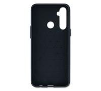 Coque Realme 6i Souple Coins Renforcés Carbone Effet Brossé Bleu Nuit