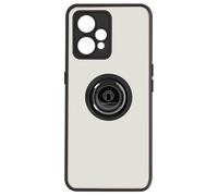 Coque Realme 9 Pro Plus et 9 4G Bi-matière Bague Métallique Support Vidéo Noir