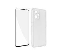 Coque Realme 9 Pro Plus et 9 4G Silicone Souple Film Verre Trempé 9H noir