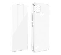 Coque Realme C21Y et C25Y Silicone Souple Film Verre Trempé 9H Transparent