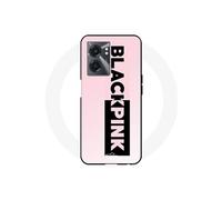 Coque - MANIACASE - Realme V23 - Logo Blackpink - Souple - Rose et noir