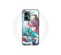 Coque - Maniacase - Realme V23 - Souple - Noir - Demon Slayer - Tanjiro Kamado