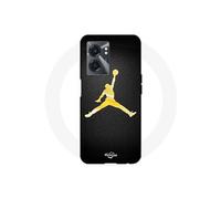 Coque Realme V23 Jordan logo 23 nike basketball couleur dorée