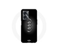 Coque Realme V23 Logo de voiture Audi front noir