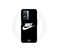 Coque Realme V23 nike logo blanc front noir