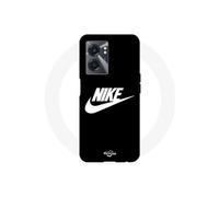 Coque Realme V23 nike logo blanc front noir