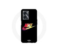 Coque Realme V23 nike logo coloré front noir