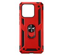 Coque Xiaomi Redmi 10C Hybride Antichoc Bague de maintien Support Vidéo rouge