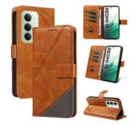 Coque REDMI 15 5G (169), Rabat Portefeuille de Protection Cuir PU Etui, Magnétique Housse - Marron multicolore HOUSSE