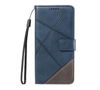 Coque REDMI 15C, Rabat Portefeuille de Protection Cuir PU Etui, Magnétique Housse - Bleu multicolore HOUSSE