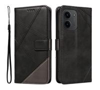 Coque REDMI 15C, Rabat Portefeuille de Protection Cuir PU Etui, Magnétique Housse - Noir multicolore HOUSSE