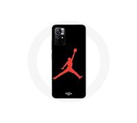 Coque Redmi Note 11 5G Jordan logo 23 nike basketball couleur rouge