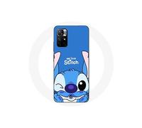 Coque Redmi Note 11 5G stitch cute ohana stitch bleu front bleu