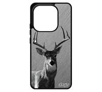 Coque Redmi Note 14 4g Europe Silicone Cerf Gris Foret Design Smartphone Case Brame Biche Dessin Animal Effet Faon Cervide De Pour Xiaomi