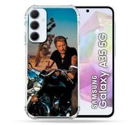 Coque Renforcé Pour Samsung Galaxy A35 5g Musique Johnny Hallyday Moto