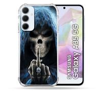Coque Renforcé Pour Samsung Galaxy A35 5g Tete De Mort Doigt