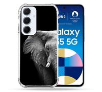 Coque Renforcé Pour Samsung Galaxy A55 5g Animal Elephant Noir