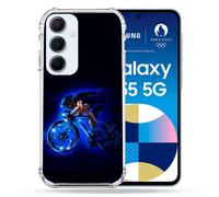 Coque Renforcé Pour Samsung Galaxy A55 5g Sport Cyclisme Bleu