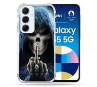 Coque Renforcé Pour Samsung Galaxy A55 5g Tete De Mort Doigt