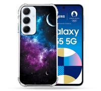 Coque Renforcé Pour Samsung Galaxy A55 5g Univers Bleu Violet