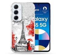 Coque Renforcé Pour Samsung Galaxy A55 5g Voyage France Paris Rouge