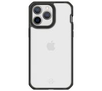 Coque renforcée iPhone 14 Pro Feronia biodégradable Pure 2m Transparente Noire Itskins