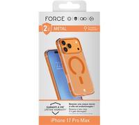 Coque renforcée MagSafe FORCECASE iPhone 17 Pro Max Metal Renforcé Antichoc Orange