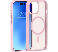 Coque renforcée MagSafe iPhone 15 Plus AIR Frost 3m Rose + Garantie à vie Force Case