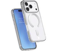 Coque renforcée MagSafe iPhone 17 Pro METAL 2m Transparente Contour Métal Gris + Garantie à vie Force Case