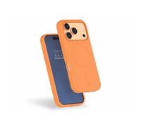 Force Case Coque en silicone iPhone 17 Pro Compatible MagSafe Antichoc 2m Orange