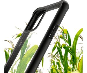 Coque renforcée Oppo Find X5 Lite Feronia biodégradable Pure 2m Transparente Noire Itskins