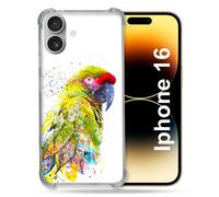 Coque Renforcée Pour Apple Iphone 16 Animal Perroquet Jaune